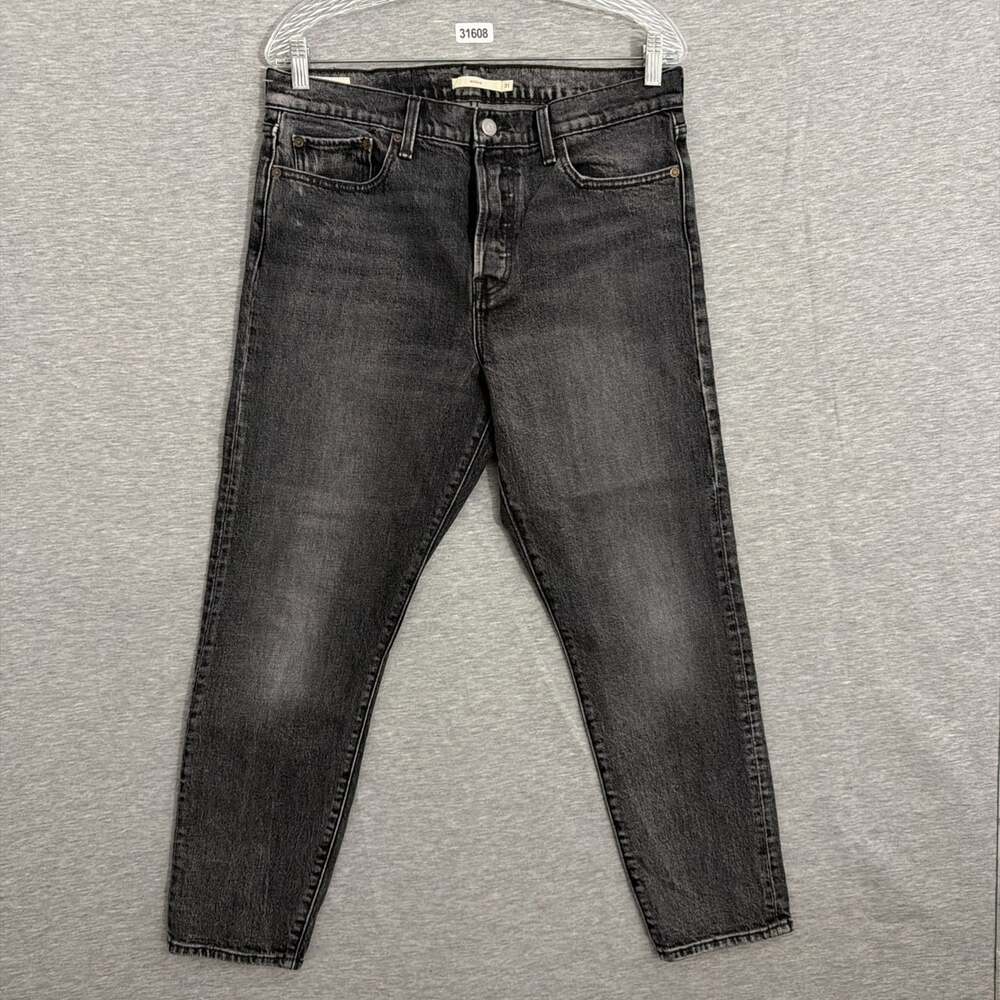 Levis Womens Size 31 Gray Wedgie Straight High Rise No Stretch Denim Jeans